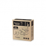 Kastmise komplekt Prosperplast WR5, must v., 27.7 cm