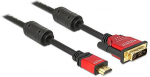 Juhe Delock High Speed HDMI to DVI-D HDMI, DVI-D male, 3 m, must v.