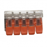 Klemmplokk Elektrowerk, 0,2&ndash;4 mm&sup2;, 5 koht., 32 A, oranž v.