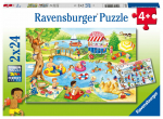 Pusle 2in1 Ravensburger Swimming at Lake, 48 tk