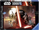 Pusle Ravensburger Star Wars The Force Awakens 19549, 70 cm x 50 cm, 1000 tk, mitmev&auml;rviline