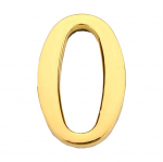 Uksenumber Haushalt GP-0, 4.5 cm x 2.8 cm, tsink, kuldne