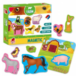 Magnetiline m&auml;ng Roter Kafer Magnetic Puzzle Farm, 4 cm, mitmev&auml;rviline, 19 tk