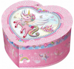 Muusikakast Pulio Heart Shaped Box Unicorn