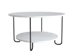 Kohvilaud Kalune Design Corro Coffee, valge v., 80 cm x 80 cm x 45 cm