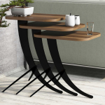 Kohvilaud Kalune Design Pion, must v./p&auml;hklipuu v., 60 cm x 35 cm x 45 cm