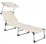 &Otilde;ue lamamistool Springos Garden Lounge GC0039, hele pruun v., 188 cm x 57 cm x 70 cm