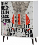 Kapp Kalune Design Multi Purpose Article, valge v./must v./punane v., 36 cm x 95 cm x 111 cm