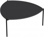 Kohvilaud Kalune Design Lenny, antratsiit v., 90 cm x 89 cm x 40 cm