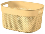 Hoiukorv, pesule /esemete hoidmiseks/m&auml;nguasjade jaoks Curver Filo 17207006, 6 l, kollane v., 26.6 x 22 x 15 cm