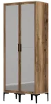 Riidekapp Kalune Design Kumsal RR, p&auml;hklipuu v., 47.5 cm x 80 cm x 201.4 cm, peegliga
