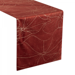 Piklik laudlina ristk&uuml;likukujuline Blink 18, kuldne/punane, 35 x 180 cm