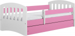Lastevoodi Kocot Kids Classic 1, roosa v., 80 x 180 cm, ilma voodipesukastita, ilma madratsita