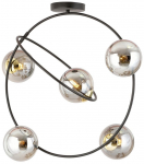 Valgusti lagi Emibig Stardom 1292/5, E14, 5 x 10 W, kuldne v./must v.