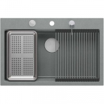 K&ouml;&ouml;givalamu Quadron Marc Workstation, graniit, 76 cm x 50 cm x 23.5 cm, h&otilde;be v.