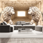 Fototapeet Artgeist Mystery Of Lions, 70 cm x 70 cm