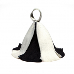 Saunam&uuml;ts Flammifera, vill, 35 x 35 cm, valge/must