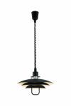 Valgusti rippuv Domoletti ISLE, E27, 1 x 40 W, must v.