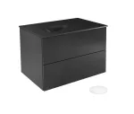 Vannitoakapp valamuga Besco Akya Classic, must v., 52.5 cm x 76 cm x 50.7 cm