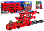 Autode komplektid Lean Toys Transporter, punane v.