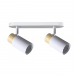 Valgusti lagi Candellux Lighting Claro, GU10, 2 x 15 W, valge v./puidu v.