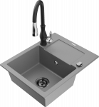 K&ouml;&ouml;givalamu koos kraaniga Mexen Enzo, vaik/graniit, 57.6 cm x 46.5 cm x 17.4 cm, hall