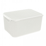 Hoiukorv, esemete hoidmiseks Branq Rattan, 10 l, beež v., 28.8 x 19.7 x 16.2 cm