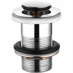 Sifoonikomplekt "click-clack" kaanega vannitoavalamu jaoks Kuchinox, 41 mm, click clack-funktsioon, kroom v.