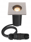 S&uuml;vistatav v&auml;lisvalgusti SLV Dasar S, 4W, LED, IP67, roostevaba teras v., 9.5 cm x 11.5 cm