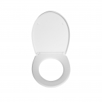 WC-poti prill-laud kaanega Domoletti PP-E1, valge v., 43 cm x 36.3 cm