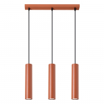 Valgusti rippuv Sollux Lagos, GU10, 3 x 10 W, punane v.