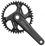 Hammasratas, ees Shimano Cues FC-U6030-1, alumiinium/teras, must v.