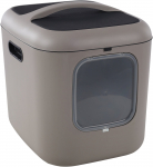 Suletud kassitualett Flamingo Romy 562040, taupe v., suletud, 61.5 cm x 50 cm x 57.5 cm