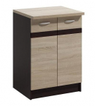 Alumine k&ouml;&ouml;gikapp Livia LV-11, pruun, 60 cm x 44.5 cm x 82 cm (kahjustatud pakend)