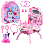 Laste meigilaud Lean Toys Unicorn 2in1