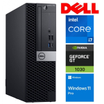 Statsionaarne arvuti Dell Optiplex 7060 SFF, taastatud Intel Core i7-8700, DDR4 8 GB, SSD 128 GB, Nvidia GeForce GT1030 2 GB GDDR5, Windows 11 Pro