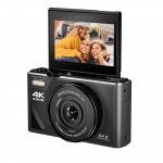 Digifotoaparaat Easypix V64 Flip, must v. (kahjustatud pakend)