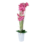 Kunstlilled vaasis, orhidee Home4you Garden Queen, roosa v., 132 cm