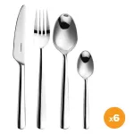 S&ouml;&ouml;giriistade komplekt Fiskars Functional Form Shiny, h&otilde;be v., 24 tk.