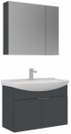 Vannitoa m&ouml;&ouml;bli komplekt Kalune Design Purus 80-343, matt antratsiit v., 50 cm x 80 cm x 58 cm