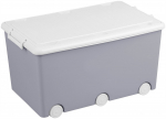 Kaanega hoiukarp, m&auml;nguasjade jaoks Tega Baby PW-001-106, 60 l, hall v., 57 x 36 x 31.5 cm