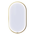 Peegel Dansani Moon, valgustusega, rippuv, 60 cm x 105 cm, messingi v.