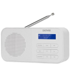 Kahjustatud pakendiga toode. Raadiovastuv&otilde;tja Denver DAB-42, valge v.