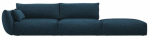 Diivan, parempoolne Cosmopolitan Design Matera Eden 16, navy blue v., 110 x 264 cm x 85 cm