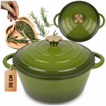 Emailitud malmpott King Hoff Hage, &Oslash;26 cm, 5 l, roheline v.