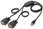 Adapter Digitus USB to RS232 x2 USB, RS-232 male, 1.5 m, must v.