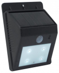 Valgusti PowerNeed Solar, 0.44W, LED, IP65, must v., 8.6 cm x 4.1 cm