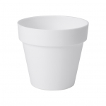 Lillepott Form Plastic Ibiza Soft Mat 4150, plastik, valge v.