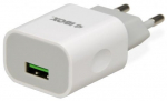 Telefoni laadija iBOX, USB/AC/DC, valge v.