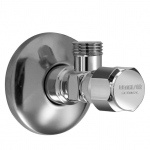 Ventiil Benkiser, nurk, veev&auml;rgile, 3/8 tolli - v&auml;liskeere, 1/2 tolli - v&auml;liskeere